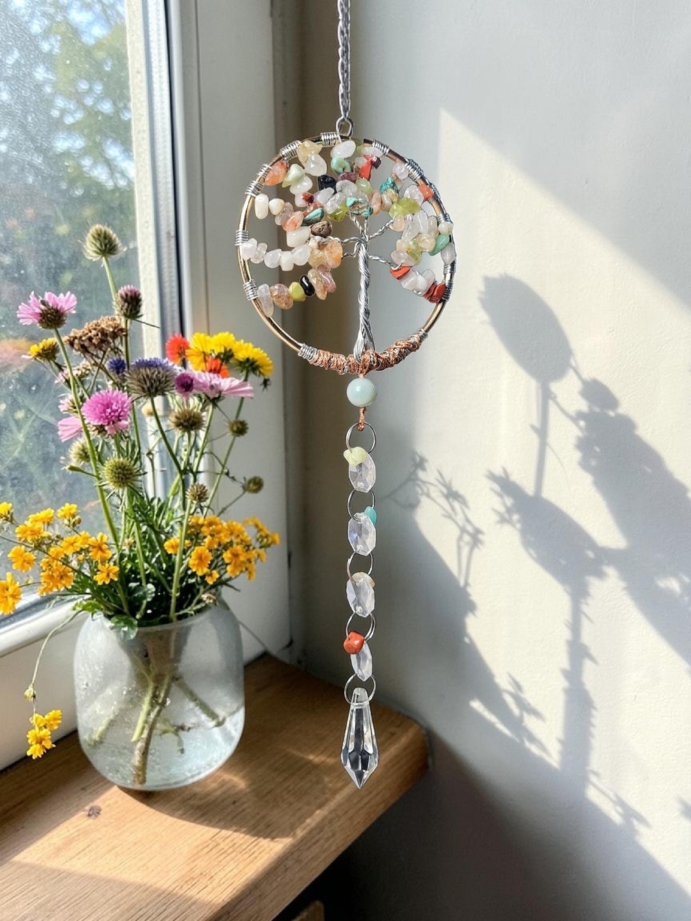 Tree of Life Crystal Suncatcher - Multicolor - Picture 2 of 3